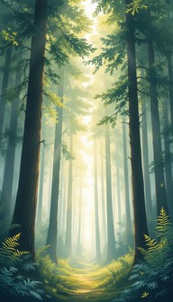 Free Mystical Forest Path Image - Forest, Sunbeams, Trees | Download at ...