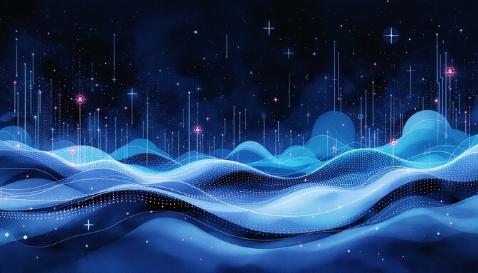 Free Digital Waves Flow Image | Download at StockCake
