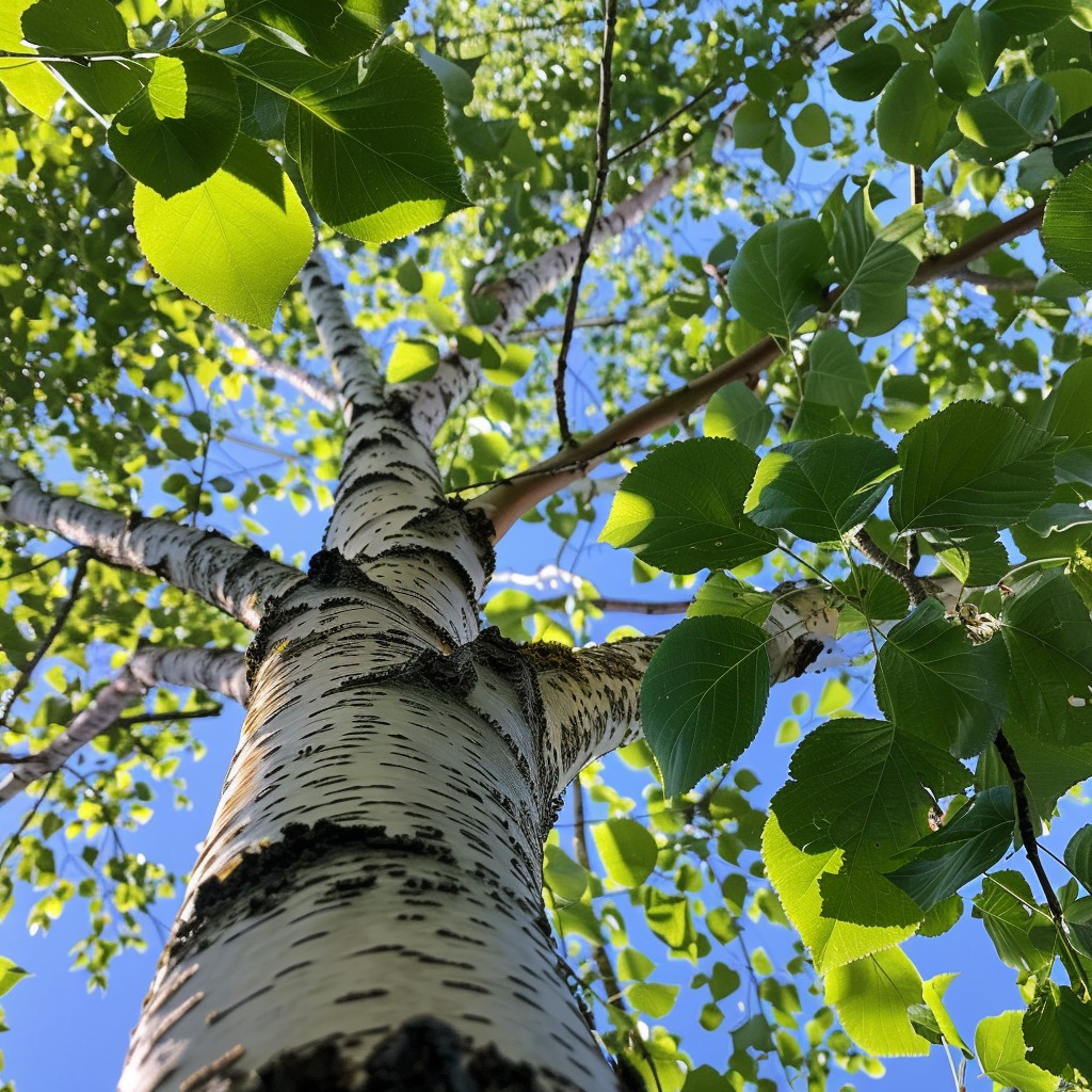 Treeview From Up Free Upward tree view Photo - Tree, Birch, Leaves | Download at StockCake