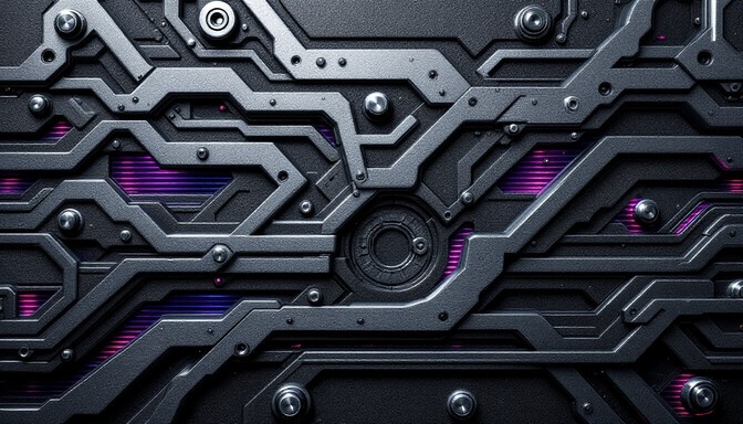 Free Mechanical Purple Circuit Image - Mechanical, Purple, Chrome ...
