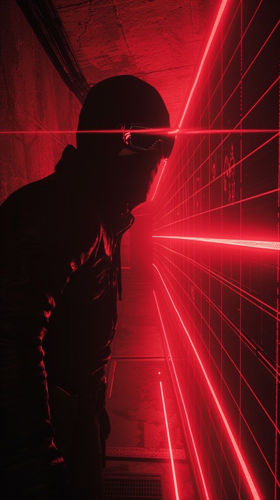 Free Mysterious Neon Intrigue Image - Silhouette, Neon, Lasers ...