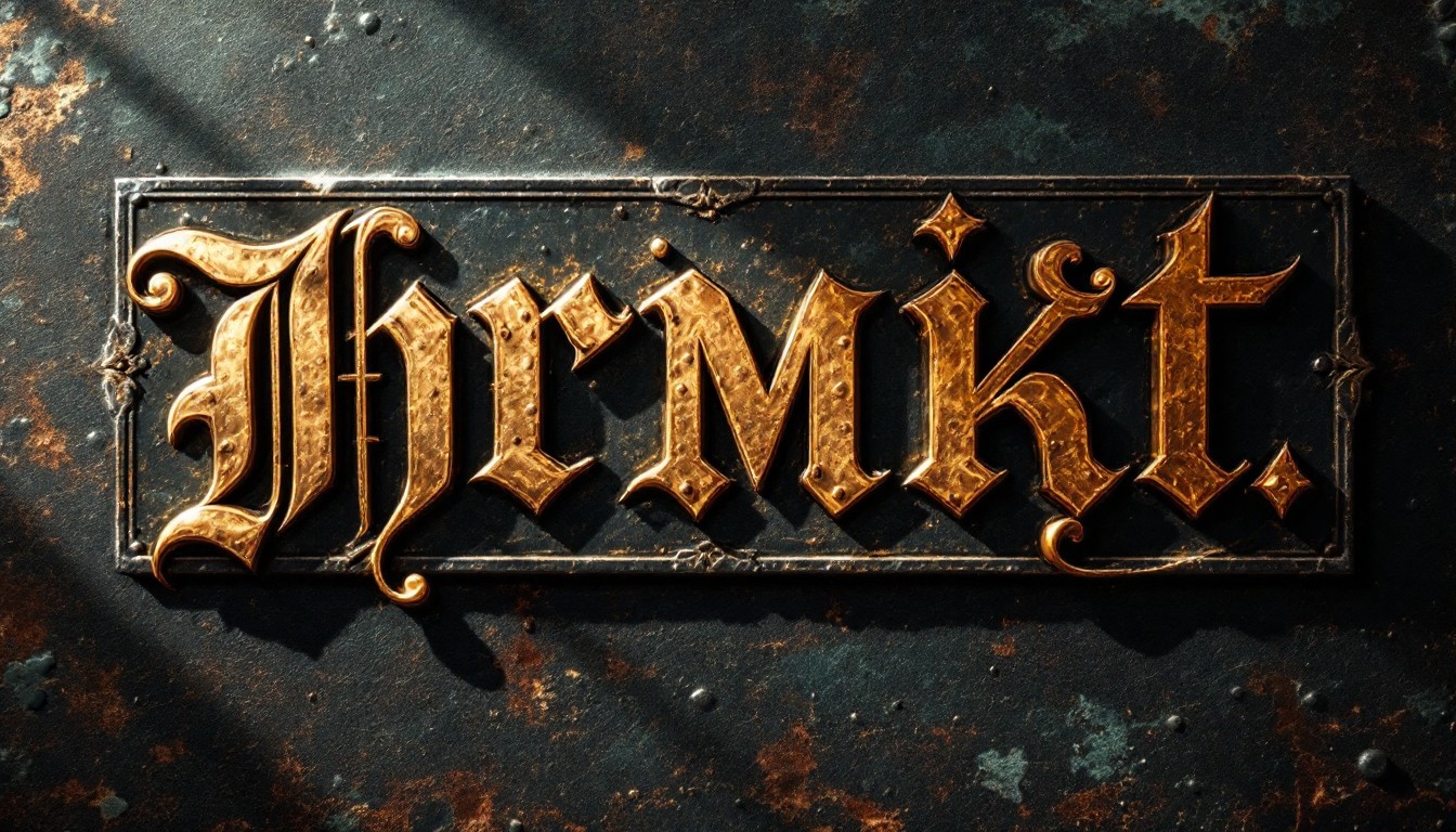 Free Weathered Brass Typography Image - Typography, Brass, Vintage ...