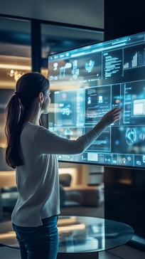 Free Futuristic interface interaction Image - Technology, Touchscreen ...