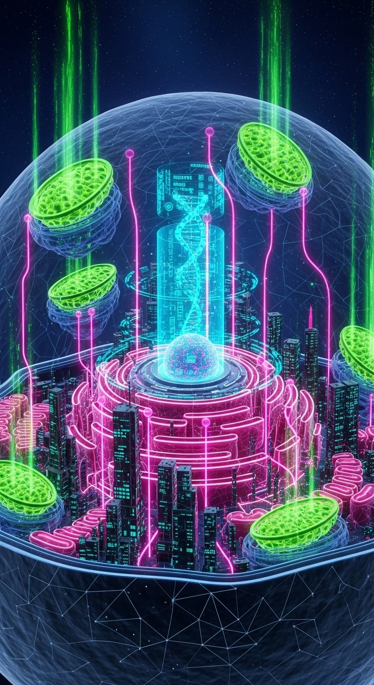 Free Bioluminescent Cyber Cell Image - Cyberpunk, Cell, Neon | Download ...