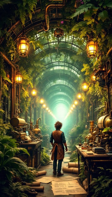 Free Steampunk Botanical Laboratory Image - Steampunk, Botanical ...