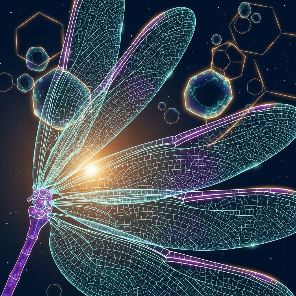 Free Luminous Wing Patterns Photo - Dragonfly, Wings, Bioluminescent ...