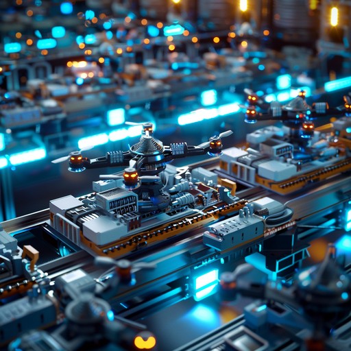 Download Futuristic Factory Model Image - Industrial, Miniature, Model | StockCake