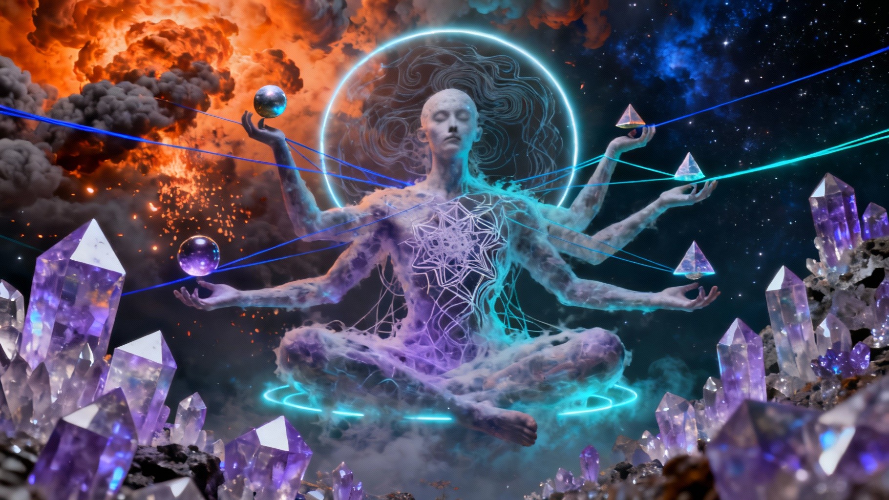 Free Cosmic Balance Meditation Image - Surreal, Meditation, Mystical ...