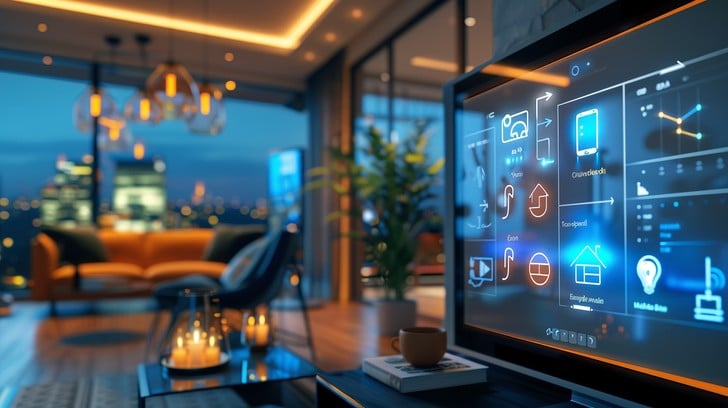Image showcasing Smart Home Technologies in Modern Apartments
