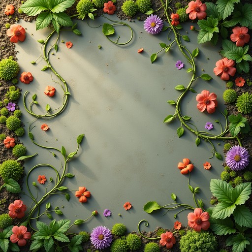 Free Botanical Frame Border Image - Floral, Wildflowers, Vines ...