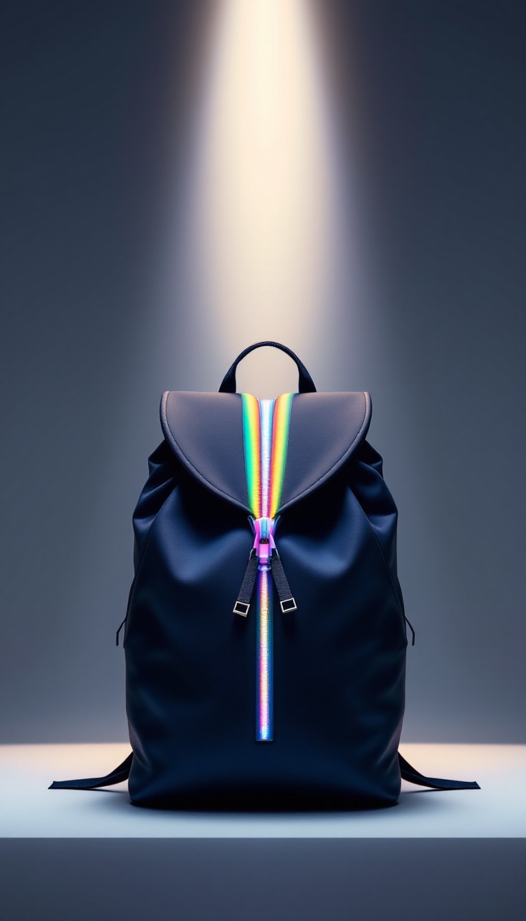 Free Rainbow Zipper Backpack Image - Backpack, Bag, Rucksack | Download ...