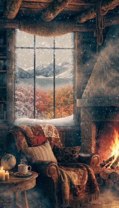 Free Cozy Cabin Glow Image - Cabin, Loft, Bedroom | Download at StockCake