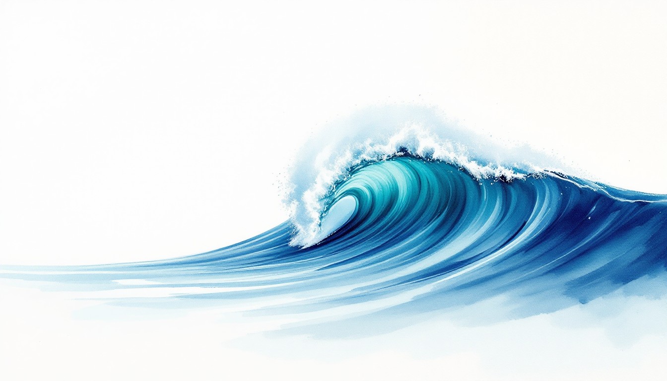 Wave Free Free Powerful Ocean Wave Photo - Wave, Ocean, Watercolor | Download at ...