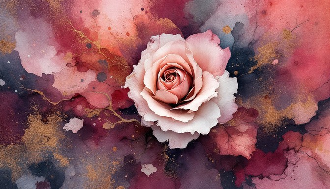 Free Fading Rose Beauty Image - Watercolor, Roses, Flowers | Download ...