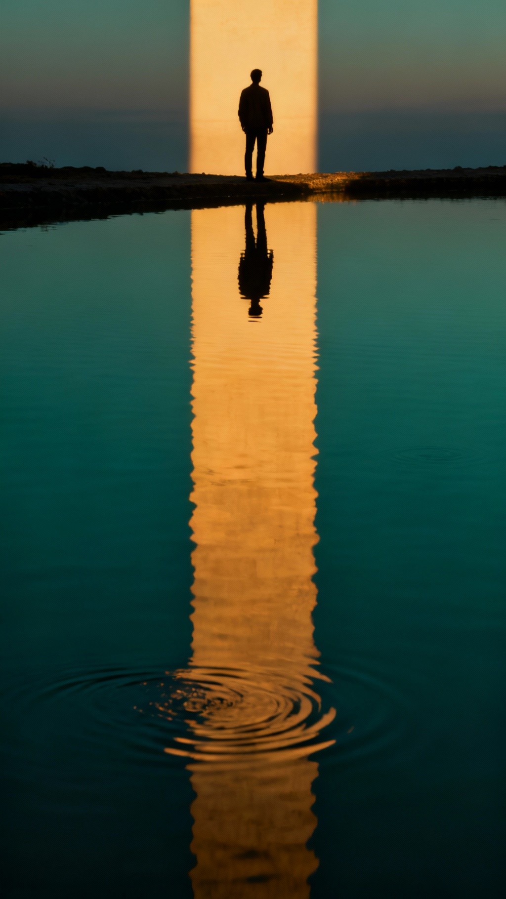 Free Reflection In Twilight Photo - Silhouette, Reflection, Twilight ...
