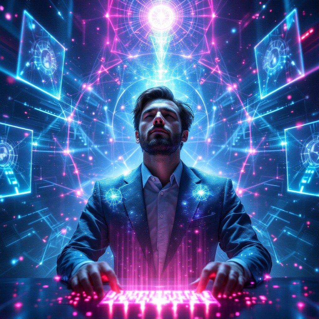 Free Digital Reality Transcends Image - Cyberpunk, Digital, Mystical ...