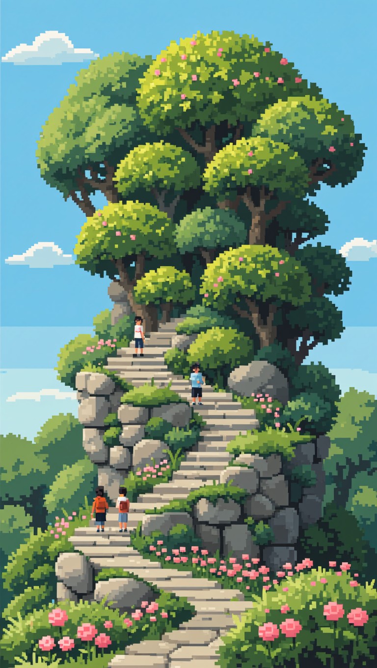 Free Verdant Pixel Forest Image - Pixel, Digital, Retro | Download