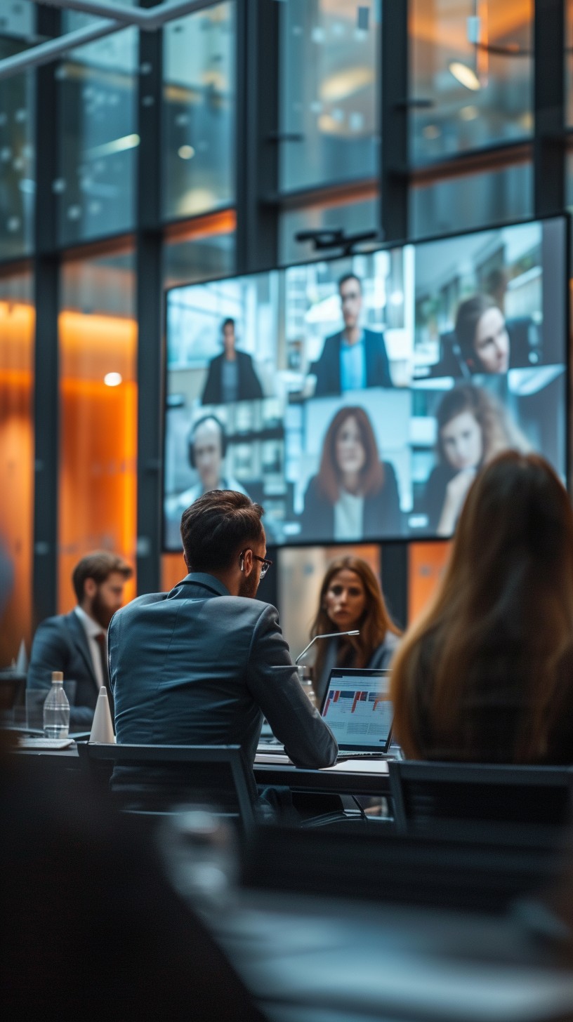 Free Virtual Meeting Scene Image - Meeting, Virtual, Conference ...