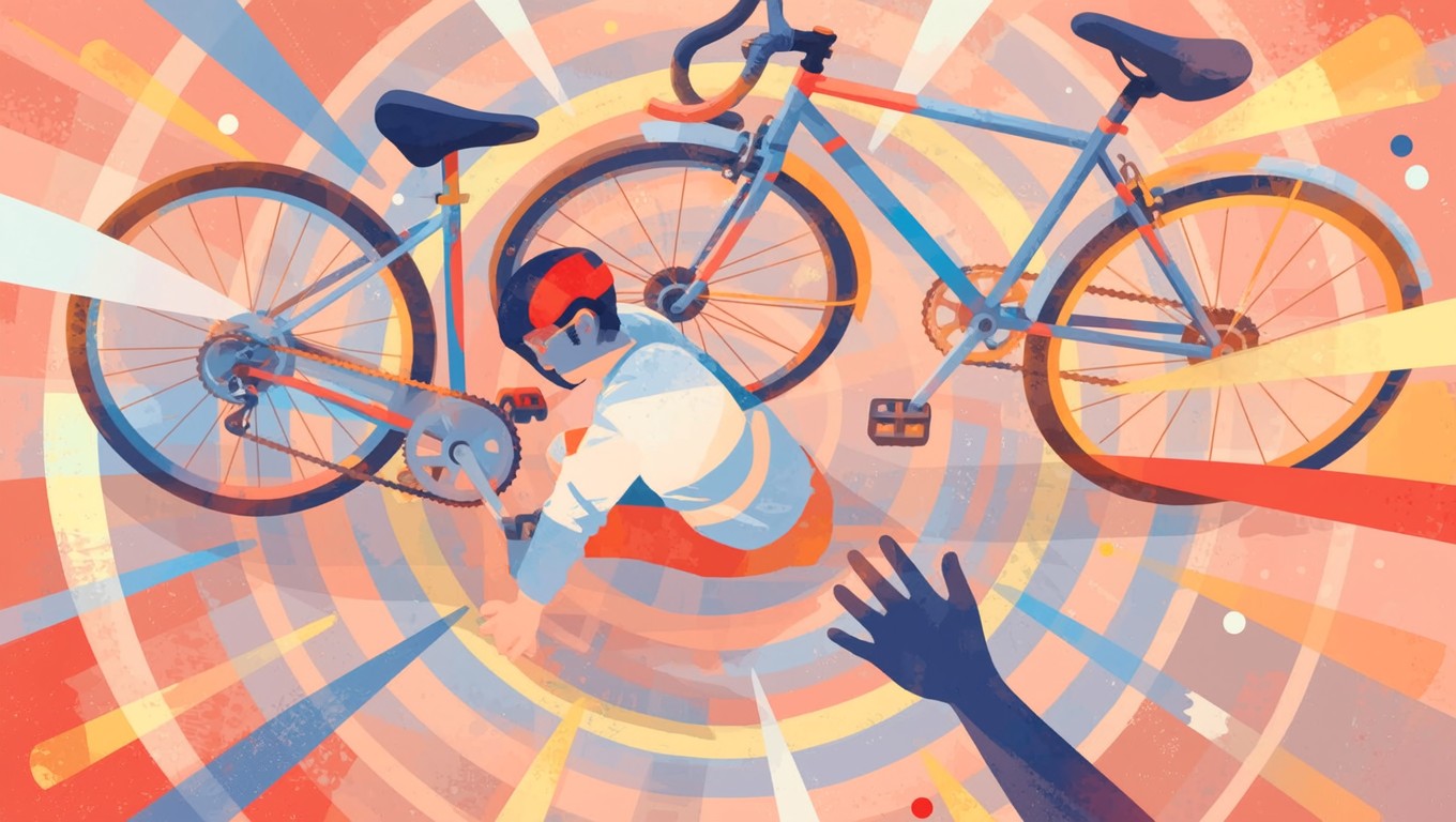 Falling Then Rising Free Rising After Falling Image - Resilience, Perseverance, Cyclist ...