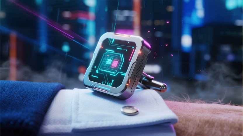 Cuffv Tech Free Glowing Tech Cufflink Image | Download at StockCake