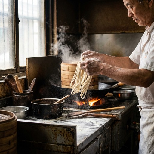 Noodle Making Rustic Free Noodle Pulling Artistry Image - Noodles, Traditional, Handmade ...