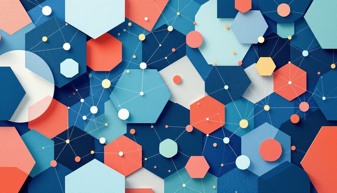 Free Connected Geometric Network Photo - Geometric, Hexagon, Pattern ...