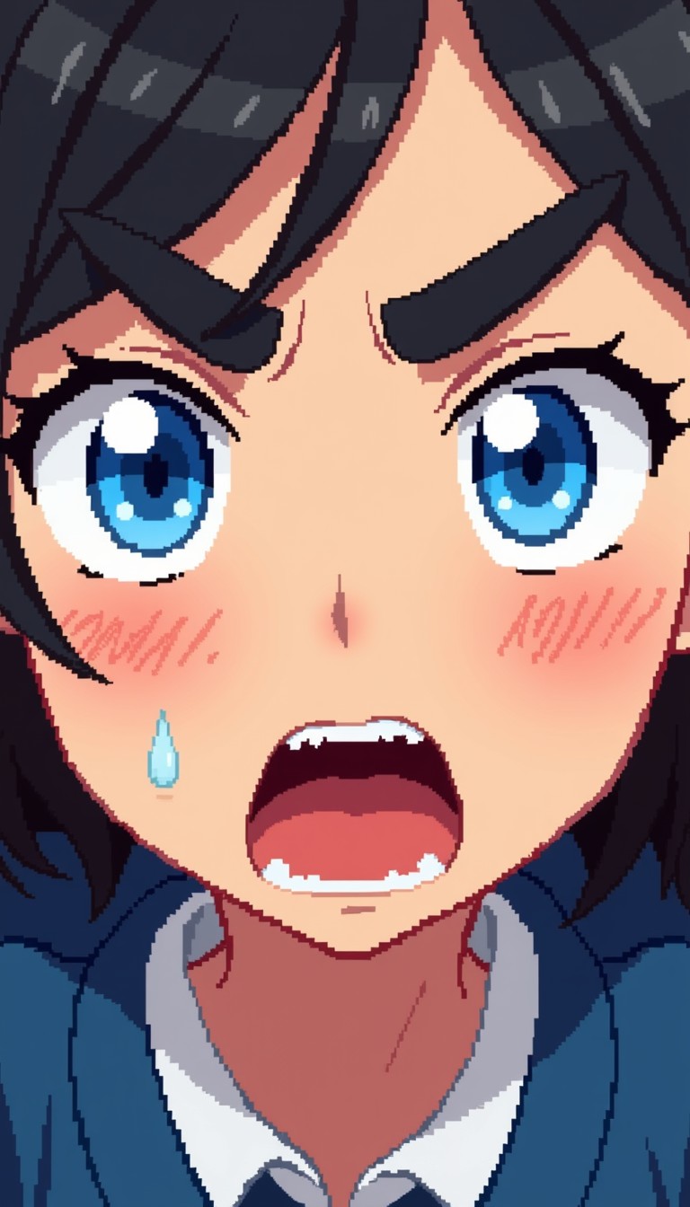 Free Shocked Pixel Expression Image - Pixelart, Anime, Surprise ...