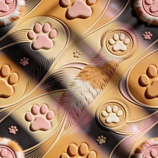 Free Embossed Paw Pattern Image - Paw, Prints, Pattern | Download at ...
