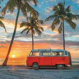 Free Sunset Beach Drive Image - Sunset, Beach, Volkswagen | Download at ...