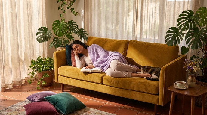 Free Afternoon Nap Bliss Image - Woman, Napping, Sleeping | Download at ...