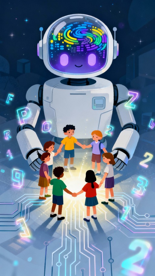 Free Future Learning Circle Image - Robot, Children, Education ...