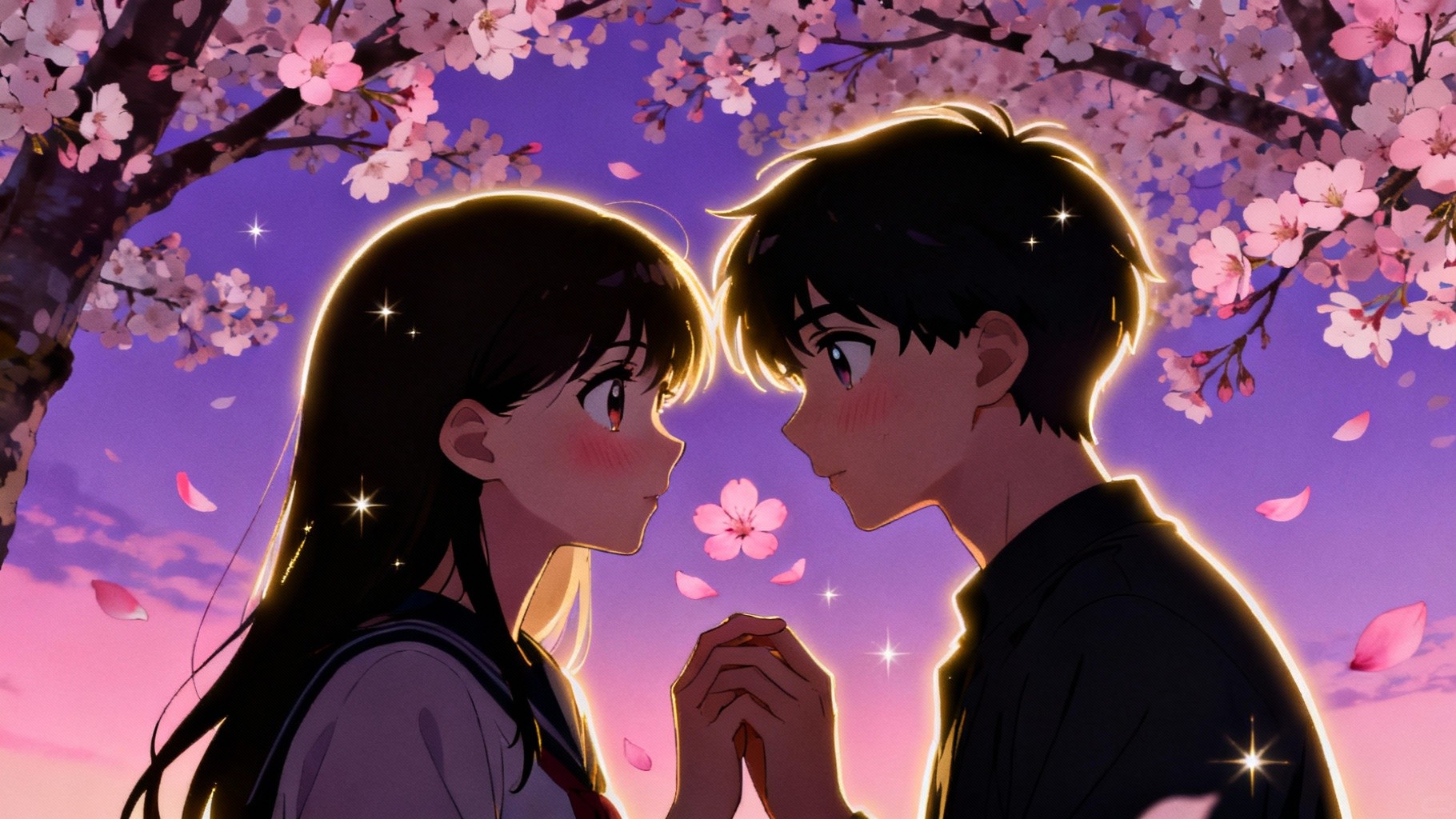 Free Cherry Blossom Love Image - Anime, Romance, Sakura | Download
