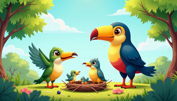 Free Tropical Bird Family Image - Toucan, Birds, Nest | Download at ...