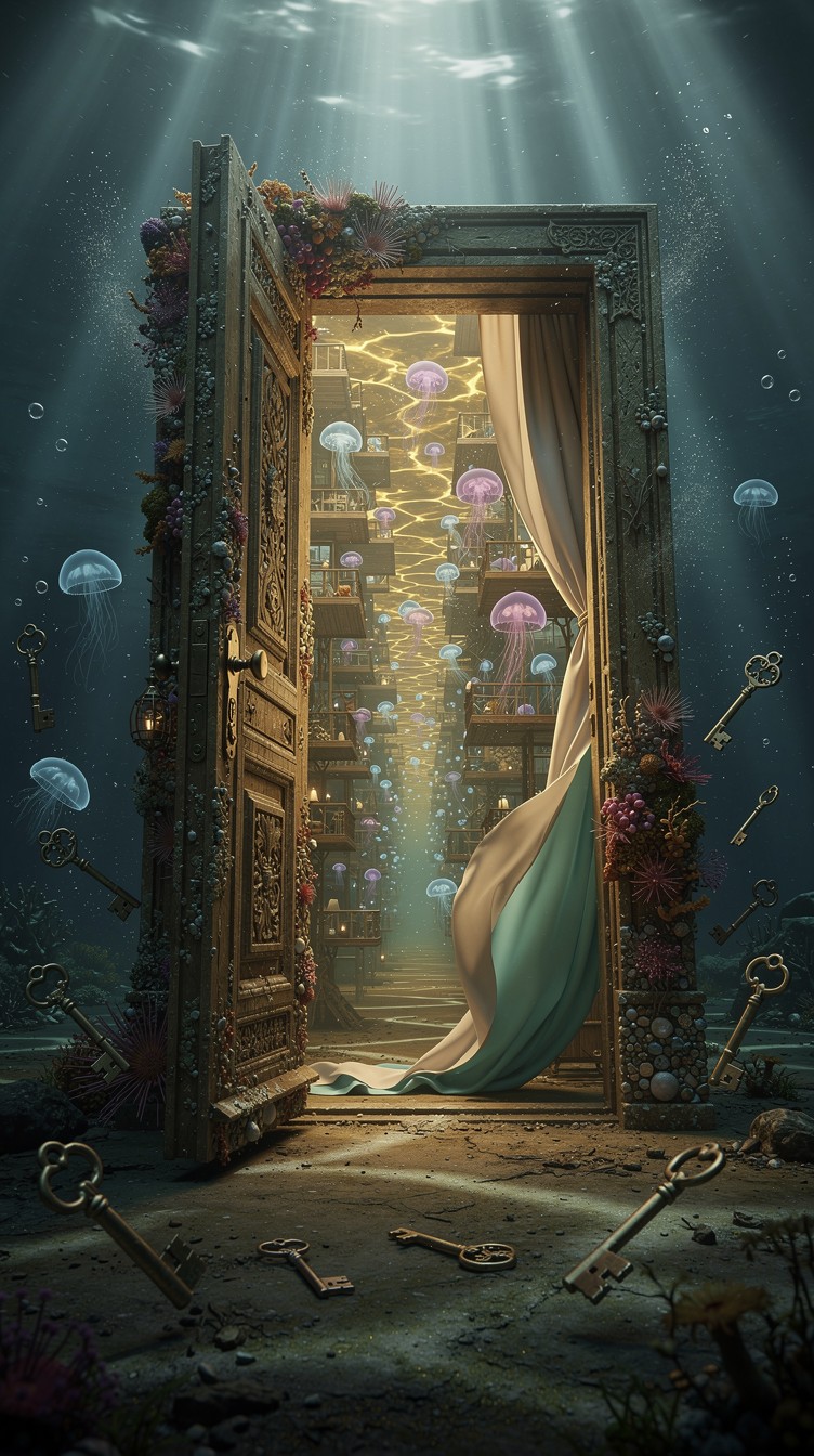 Free Underwater Portal Mystery Image - Underwater, Surreal, Door ...