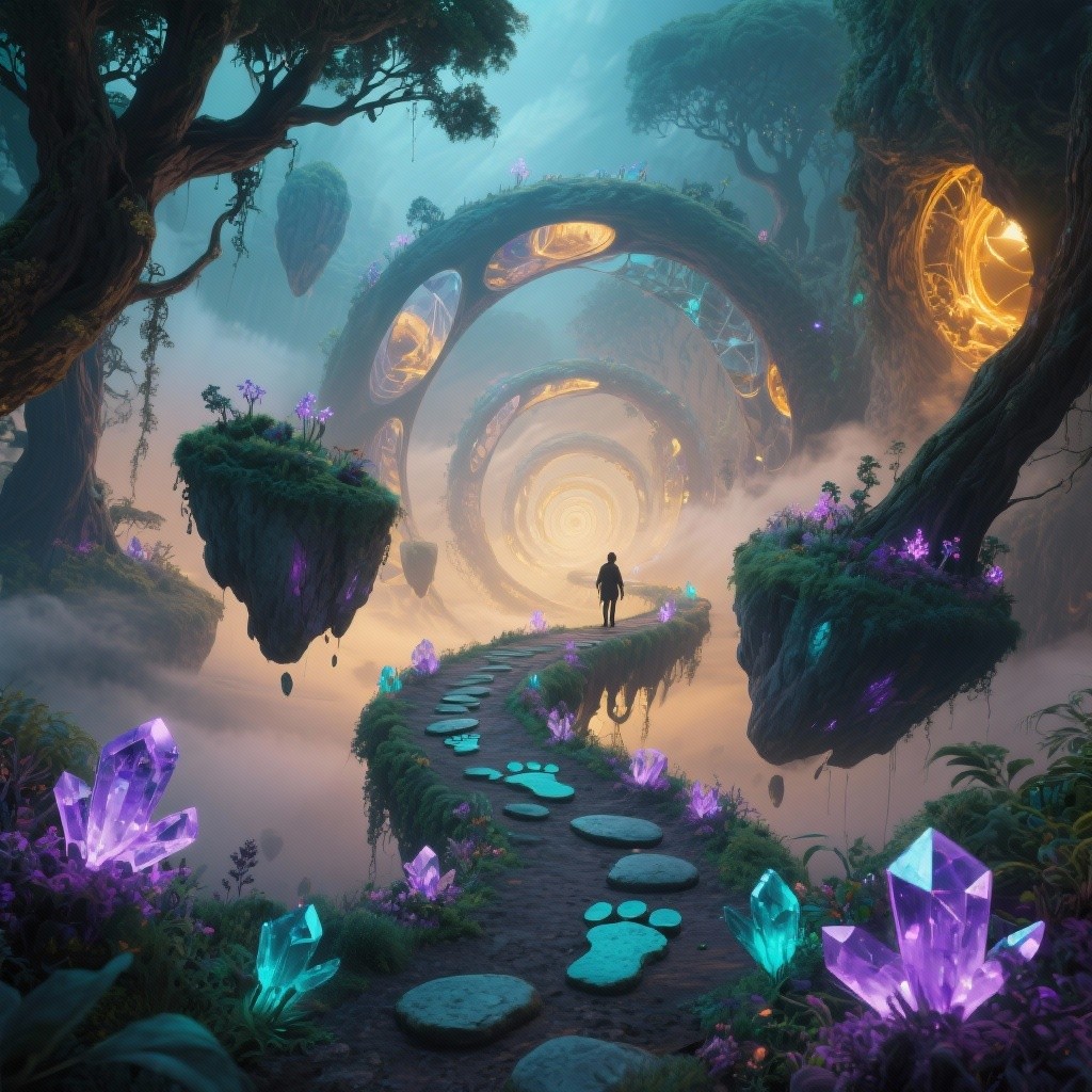Free Dimensional Crystal Pathways Image - Mystical, Fantasy, Pathway ...
