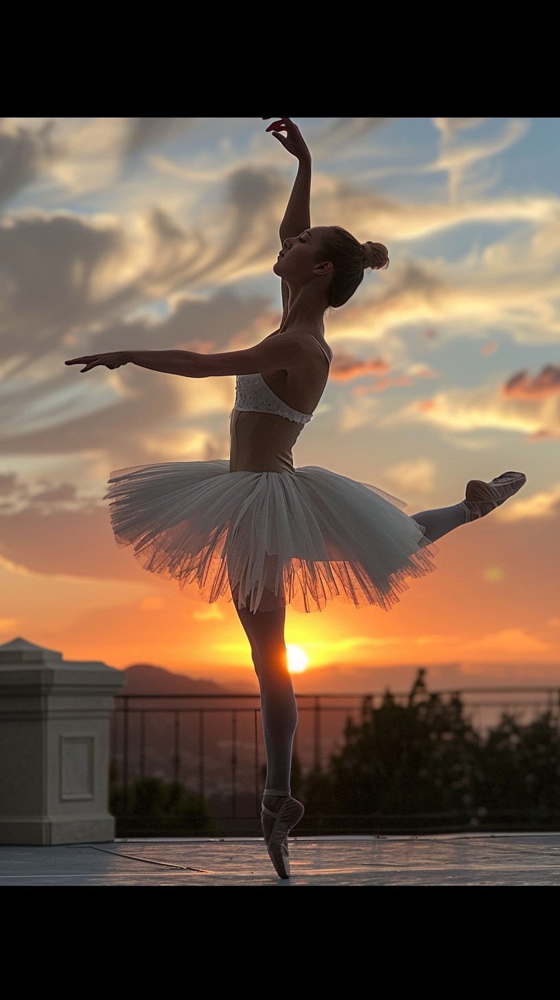 Free Ballet at Sunset Image - Ballet, Sunset, Dancer | Download at ...