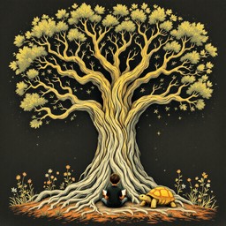 Powerful Wisdomtree Cartoon Free Timeless Wisdom Tree Image - Tree, Child, Tortoise | Download at ...