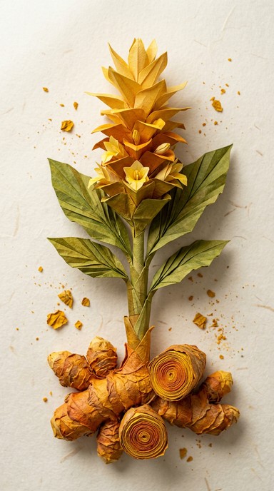 Free Golden Turmeric Sculpture Image - Paper, Sculpture, Turmeric ...