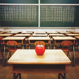 Free Classic Classroom Setting Image - Classroom, Apple, Desks ...