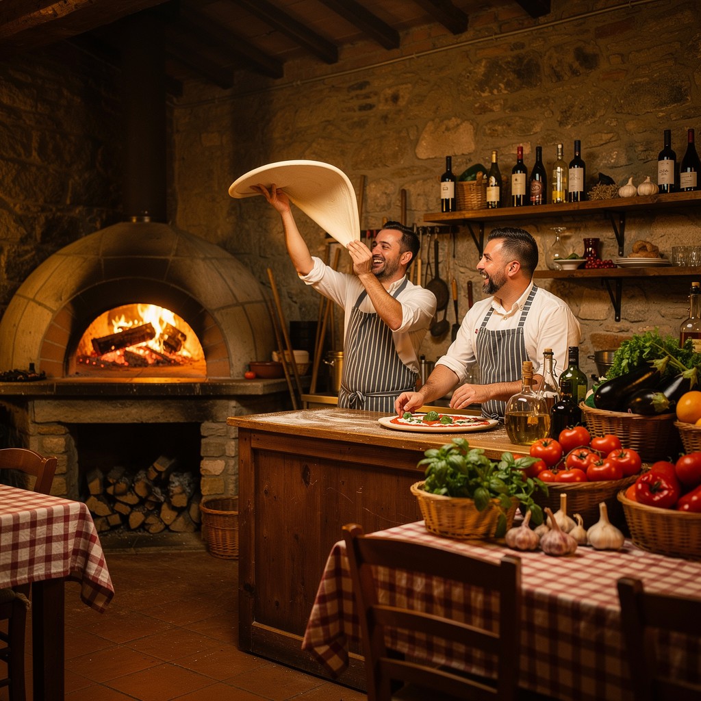 Free Authentic Italian Pizzamaking Image - Pizzeria, Italian, Rustic ...