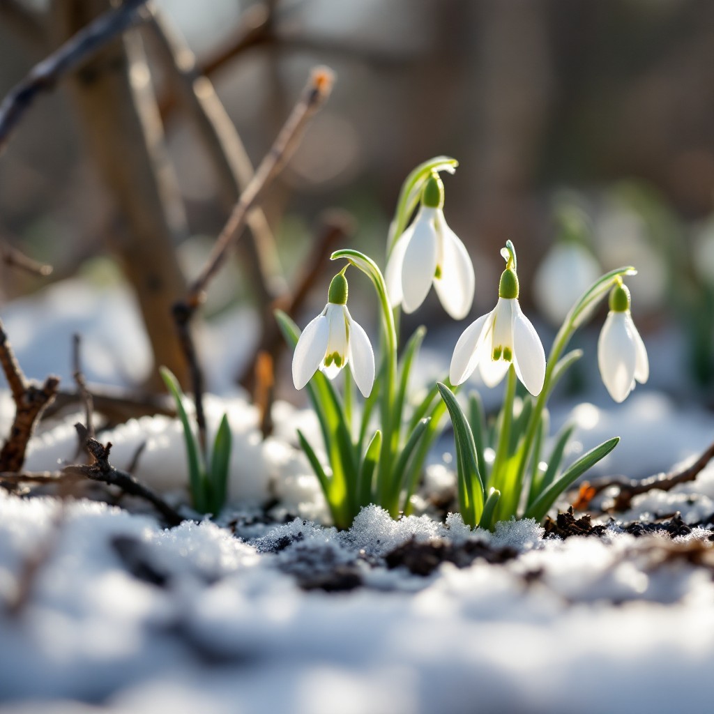 Snowdrops Computer Free Snowdrops Breaking Through Image - Snowdrops, Winter, Frost ...