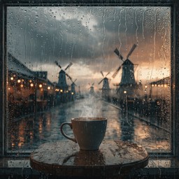 Free Rainy Cafe Solitude Image - Cafe, Coffee, Rain | Download at StockCake