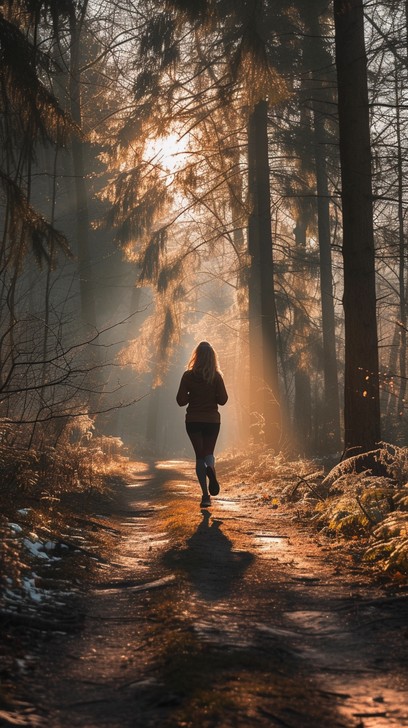 Free Misty Forest Run Image - Forest, Morning, Jogger | Download at ...