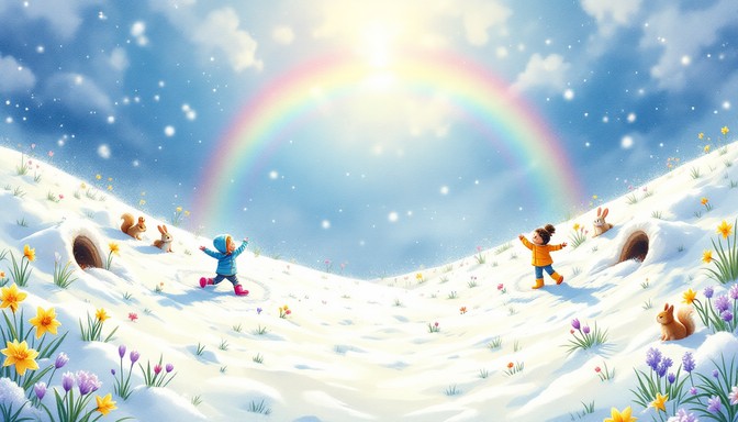 Free Spring Snow Wonderland Image - Spring, Winter, Children | Download ...