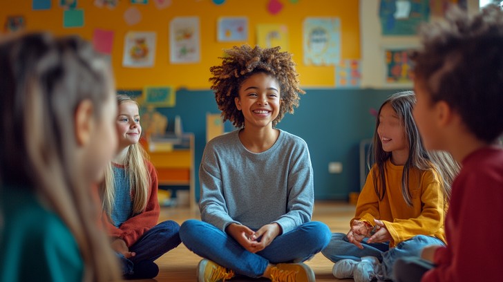 Free Joyful classroom interaction Image | Download at StockCake