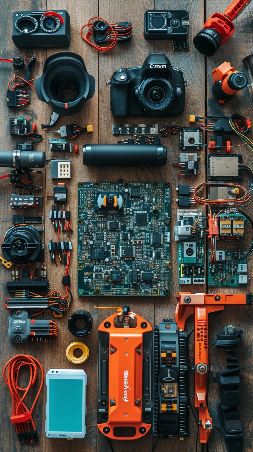 Free Tech Gadget Assortment Image - Technology, Gadgets, Camera ...