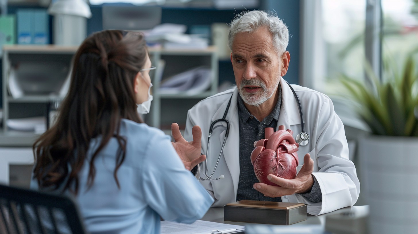 Free Doctor Explaining Anatomy Image - Doctor, Heart, Education ...
