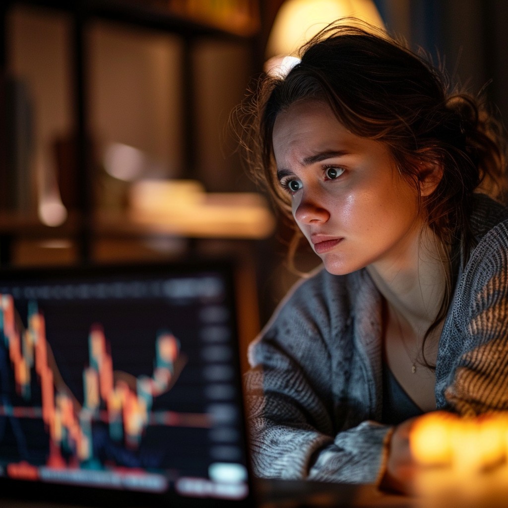 Free Focused Trading Session Image - Woman, Computer, Stocks | Download ...