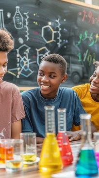 Sharing Experiments Free Students Conducting Experiment Image - Students, Laboratory ...