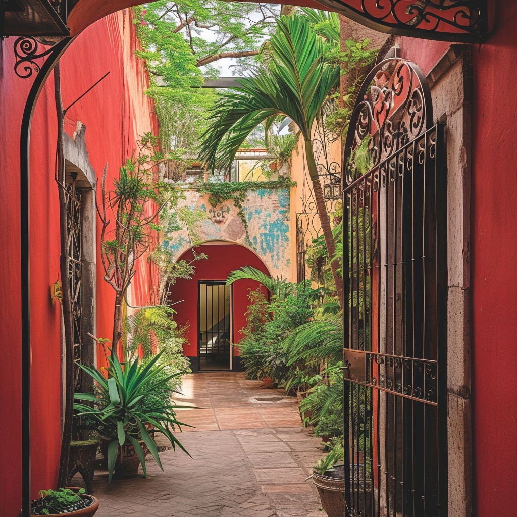 Free Serene Courtyard Oasis Image - Courtyard, Plants, Sunlight ...